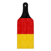 Paddel aus Glas mit der Flagge Deutschlands