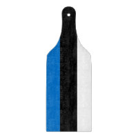 Paddel aus Glas mit Flagge Estlands