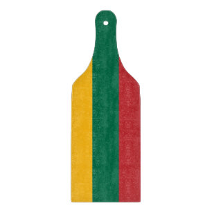 Paddel aus Glas mit litauischer Flagge Schneidebrett