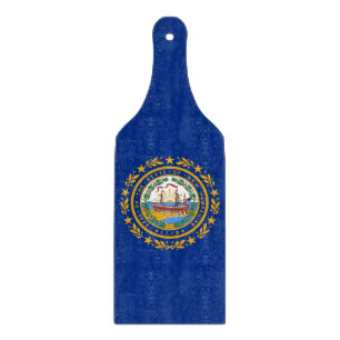 Paddel aus Glas mit neuer Hampshire-Flagge Schneidebrett