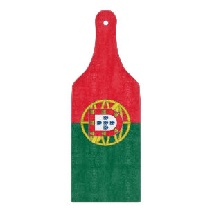 Paddel aus Glas mit portugiesischer Flagge Schneidebrett