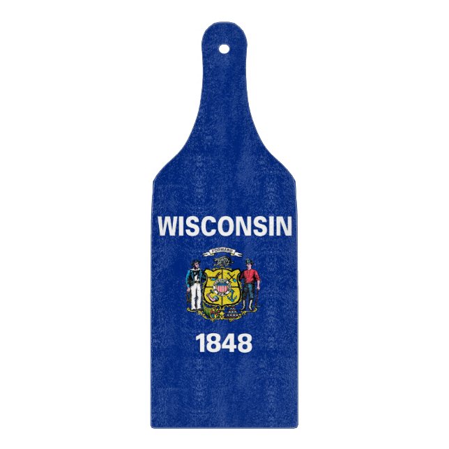 Paddel aus Glas Wisconsin Schneidebrett (Vorderseite)