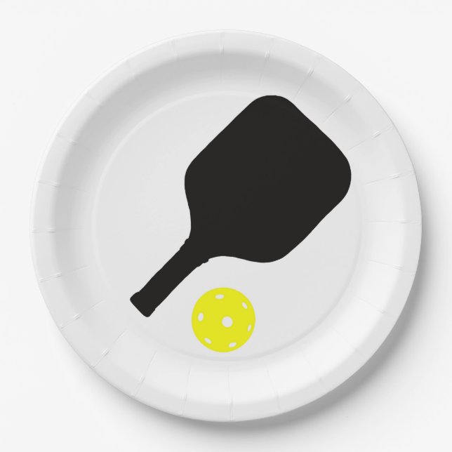 Paddel & Ball Pappteller (Vorderseite)