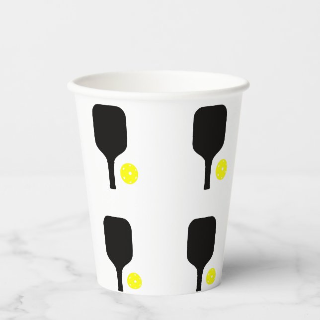 Paddel & Bälle Pappbecher (Vorderseite)