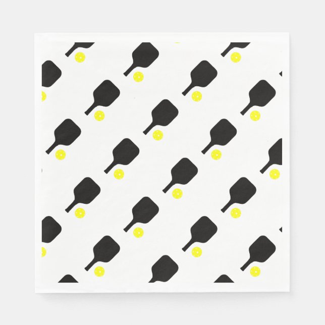 Paddel & Bälle Serviette (Vorderseite)