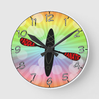 PADDEL-FANATIKER - KAJAK-LOGO RUNDE WANDUHR