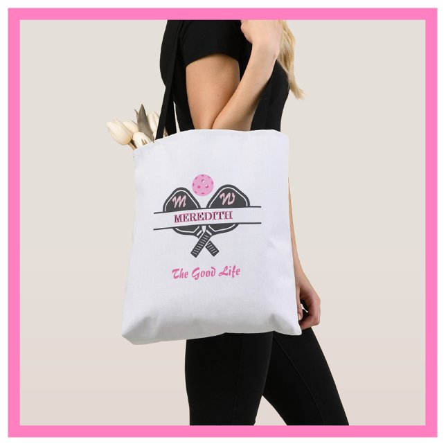 Paddel für die Pickleball-Player-Monogramm-Name (Von Creator hochgeladen)