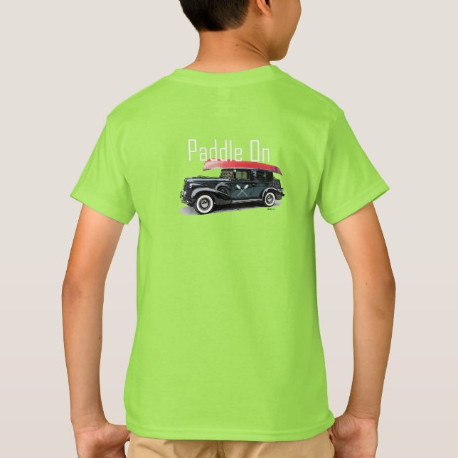 Paddel für klassische Autos - Kids-T - Shirt (Rückseite)