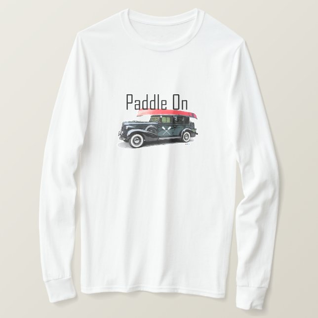 Paddel für klassische Fahrzeugkonstruktion - Grund T-Shirt (Design vorne)