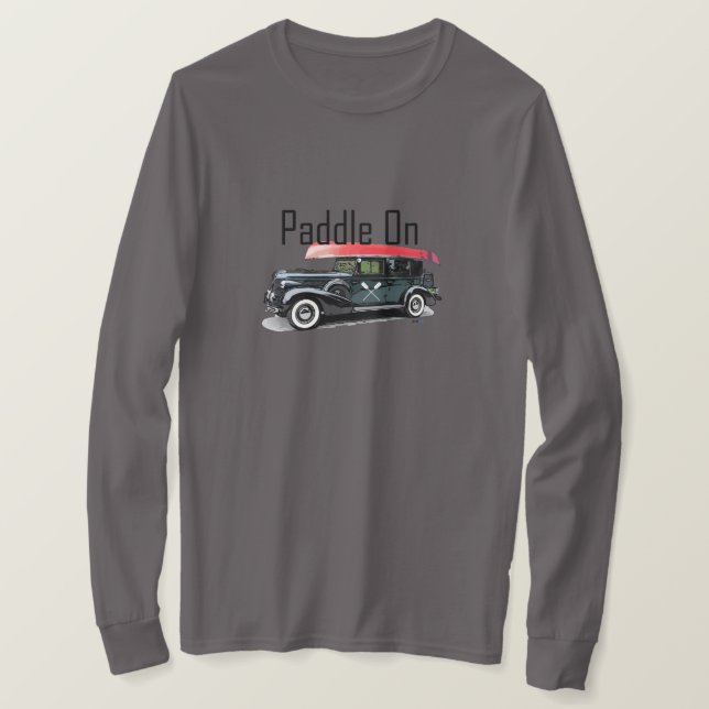 Paddel für klassische Fahrzeugkonstruktion - Grund T-Shirt (Design vorne)