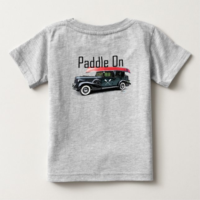 Paddel für klassisches Autodesign - Baby Fine Jers T-shirt (Rückseite)