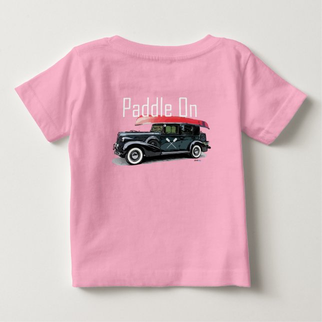 Paddel für klassisches Autodesign - Baby Fine Jers T-shirt (Rückseite)