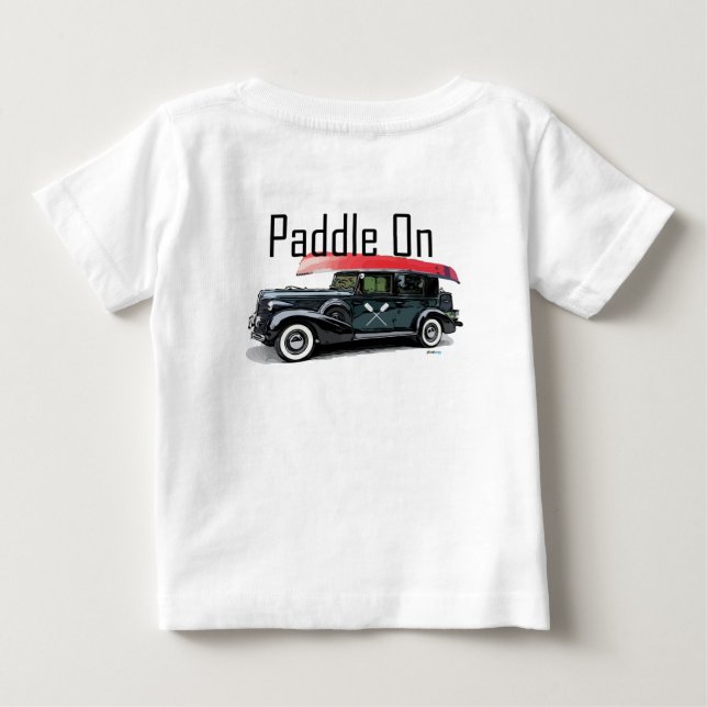 Paddel für klassisches Autodesign - Baby Fine Jers T-shirt (Rückseite)