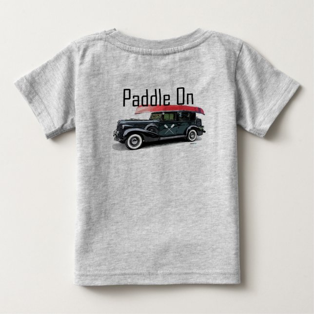 Paddel für klassisches Autodesign - Baby Fine Jers T-shirt (Rückseite)