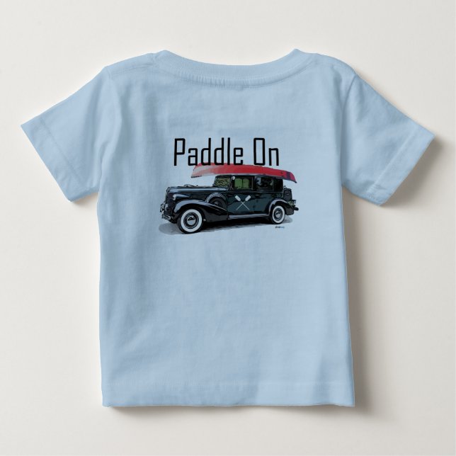 Paddel für klassisches Autodesign - Baby Fine Jers T-shirt (Rückseite)