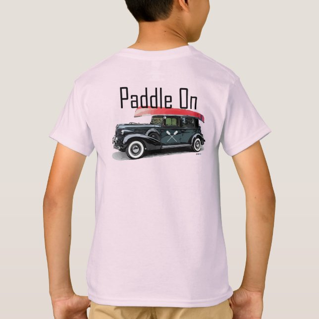 Paddel für klassisches Autodesign - Kids-T - Shirt (Rückseite)