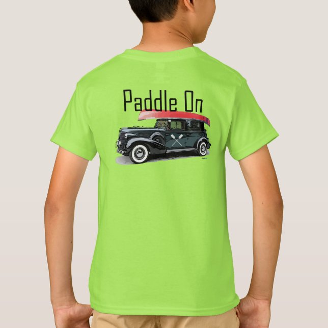 Paddel für klassisches Autodesign - Kids-T - Shirt (Rückseite)