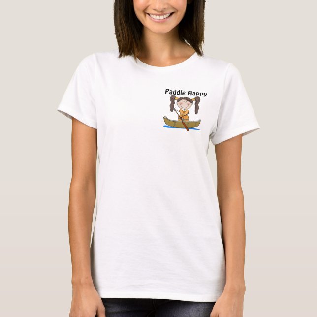 Paddel glücklich T-Shirt (Vorderseite)