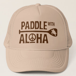 Paddel mit Aloha Fernlastfahrer-Hut Truckerkappe