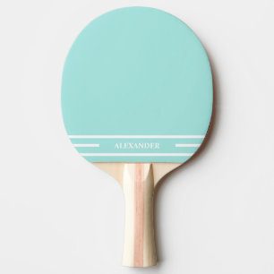 Paddel mit Aquamarinem und weißem Pingpong mit Nam Tischtennis Schläger