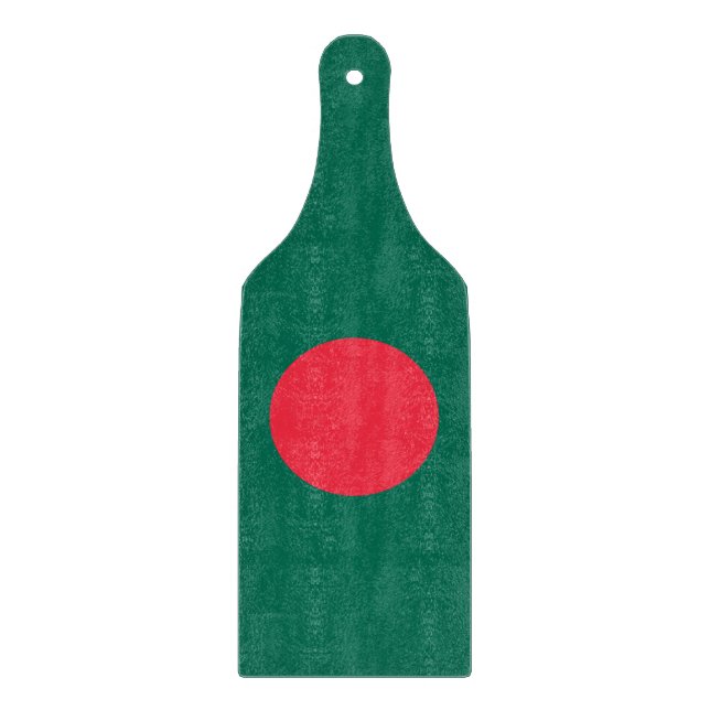Paddel mit Flagge aus Bangladesch Schneidebrett (Vorderseite)