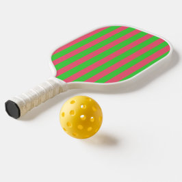 Paddel mit rosa und grünem Pickleball Schläger