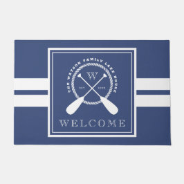Paddel-Monogram See-Haus-Willkommen Fußmatte