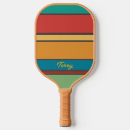 Paddel Retro - personalisieren mit Namen Pickleball Schläger