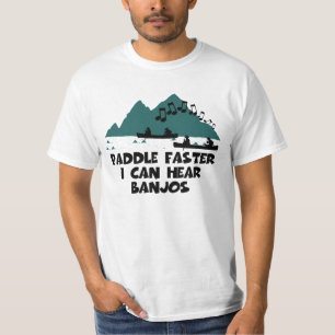 Paddel schneller kann ich Banjos hören T-Shirt