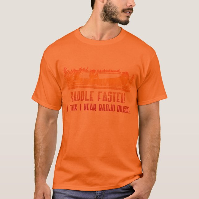 Paddel-schnellerer Kanu-T - Shirt (Vorderseite)