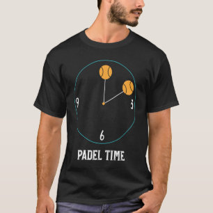 Paddel Time Clock zeigt, dass es Zeit ist zu spiel T-Shirt