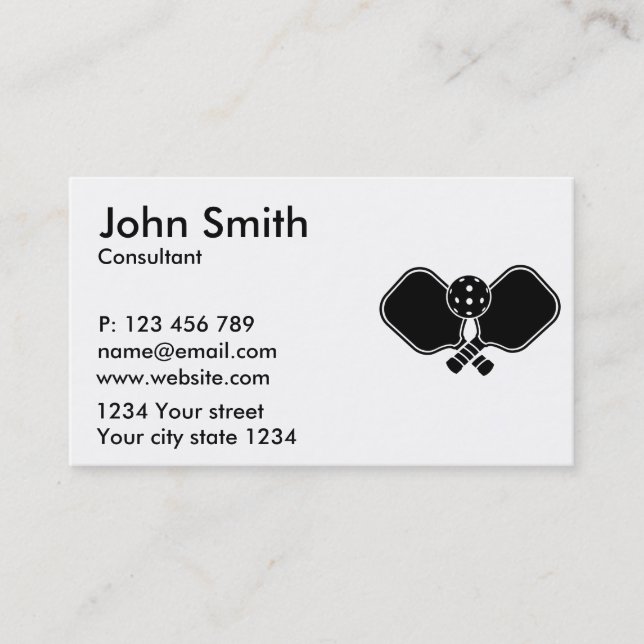 Paddel Visitenkarte (Vorderseite)