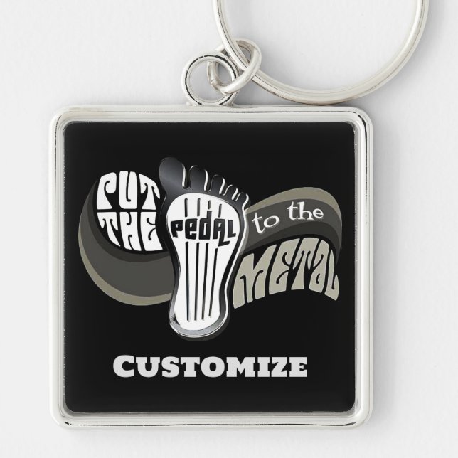 Paddel zum Metall Schlüsselanhänger (Vorne)