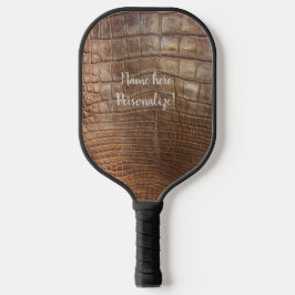 Paddelalligatorbraun für Sie personalisieren Pickleball Schläger