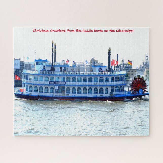 Paddelboot Mississippi. Jigsaw Puzzle (Horizontal)