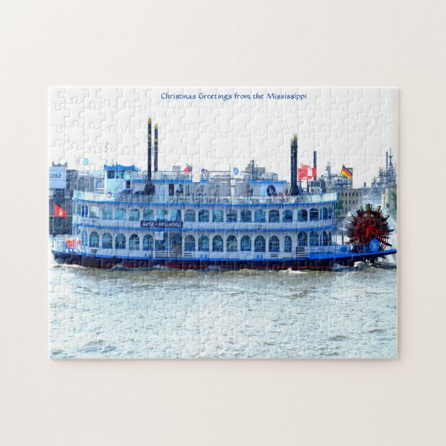 Paddelboot Mississippi. Jigsaw Puzzle (Horizontal)
