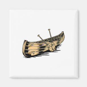 Paddelboot-Paddel Lustiges Kanufahren Kayakfahren Magnet