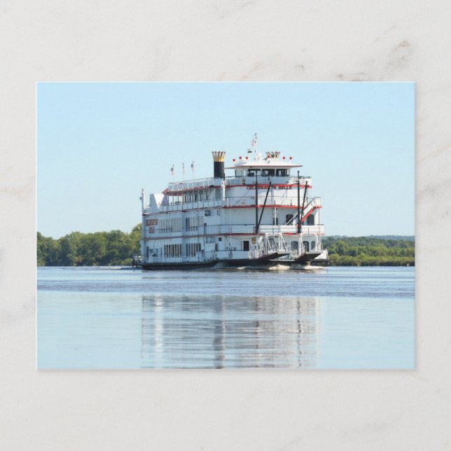 Paddelboot Postkarte (Vorderseite)