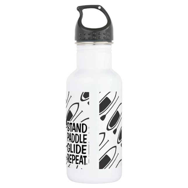 Paddelbrett-Wasserflasche Edelstahlflasche (Rückseite)