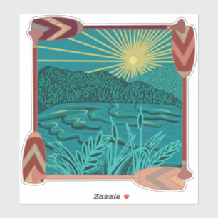 Paddelleben Aufkleber