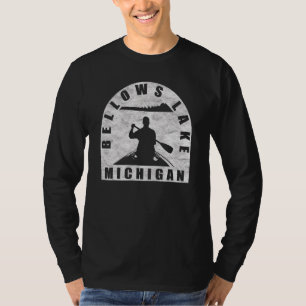 Paddeln auf dem Bellows Lake Michigan T-Shirt