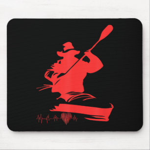 Paddeln Herzschlag Kanu Bootfahren Kajaks Mousepad