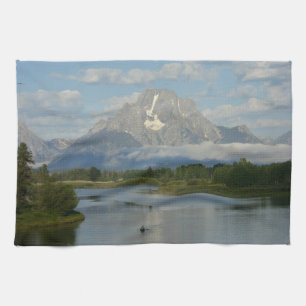 Paddeln im Grand Teton National Park Geschirrtuch