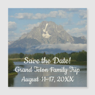 Paddeln im Grand Teton National Park Magnetkarte