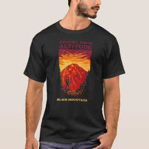 Paddeln Sie auf den schwarzen Bergen Nord wandern T-Shirt