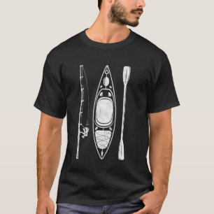 Paddeln und Angeln Fischer Kayak T-Shirt