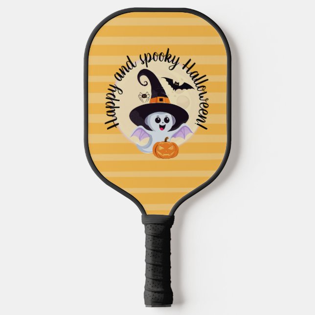 Paddelpaddel Halloween. Pickleball Schläger (Vorderseite)