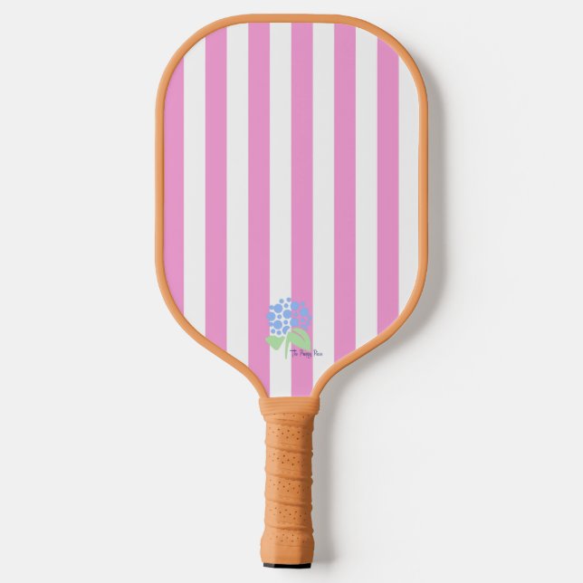 Paddelpaddel mit rosa Streifen, das prächtige Stüc Pickleball Schläger (Rückseite)