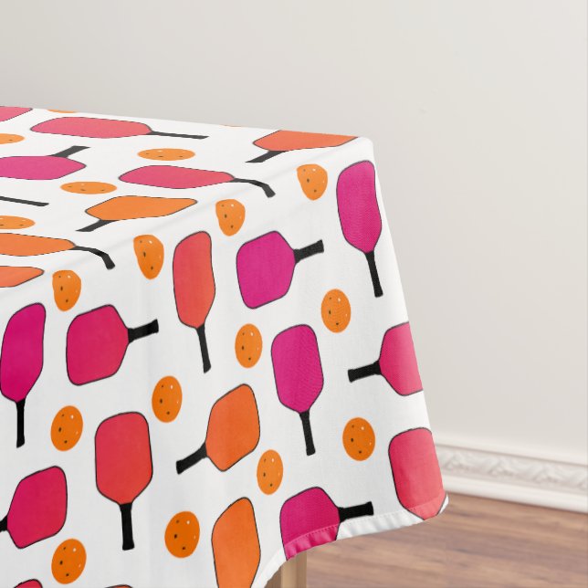 Paddelpaddel Pickleball Pink & Orange Pickleball P Tischdecke (Beispiel)
