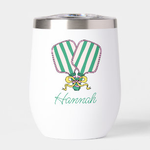 Paddelpaddel, pink, grün und gelb